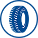 tire trusted products icon of a tire